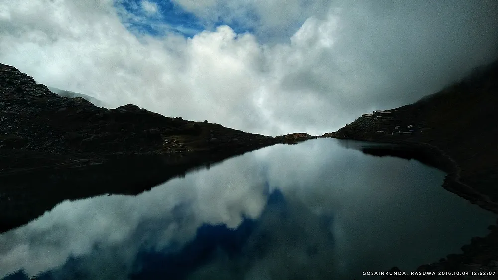Gosainkunda, the high lake in Rasuwa District, Nepal, 28 May 2019.