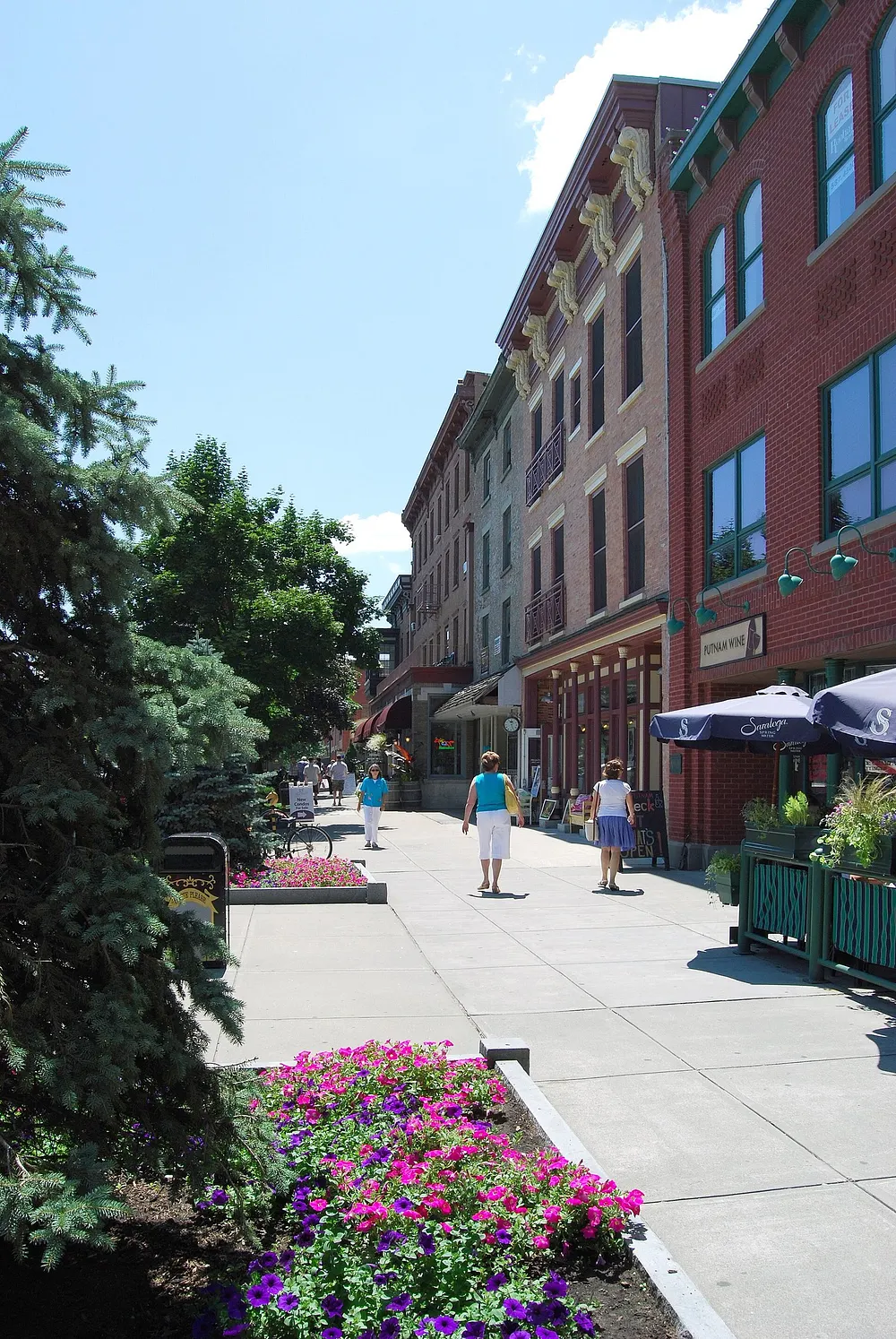 Downtown Saratoga Springs, New York.