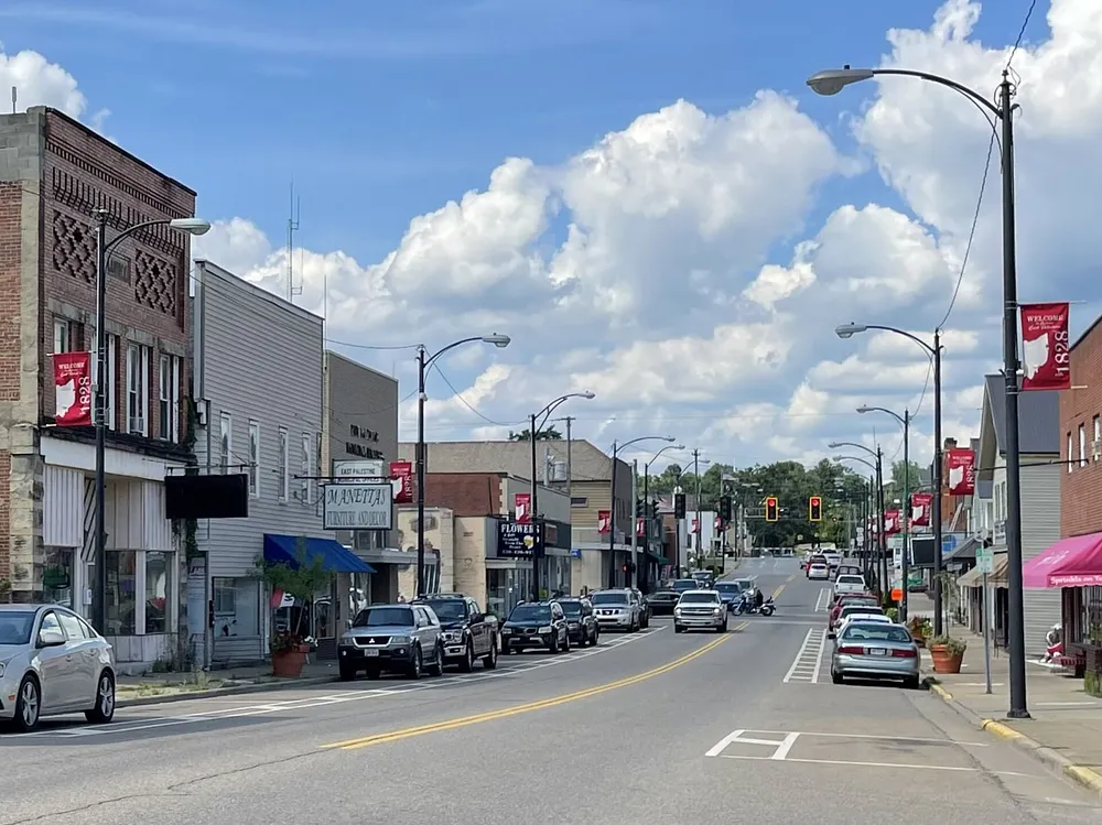 Downtown East Palestine, Ohio, 2 August 2022.