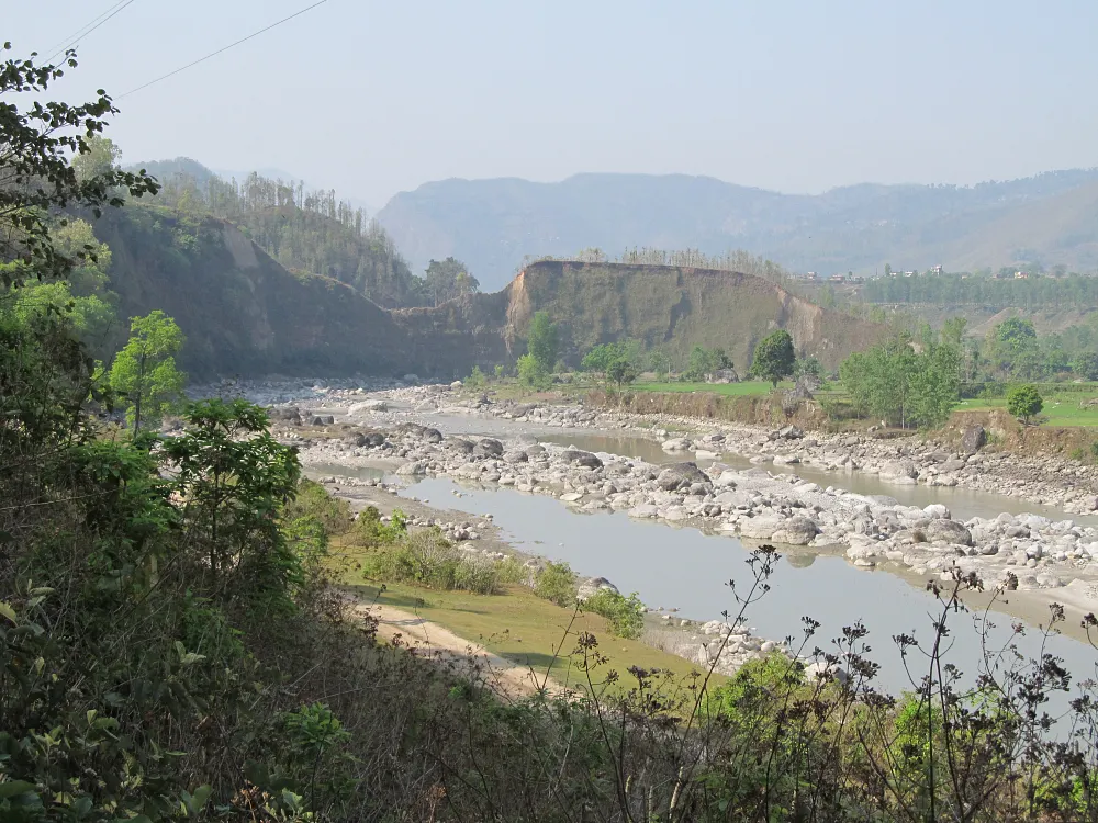 The Trishuli River north of Bidur, Nepal, 5 April 2012.