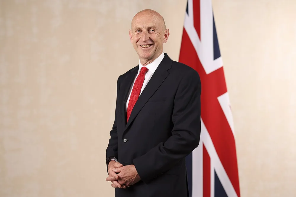 Official cabinet portrait of John Healey, July 2024.
