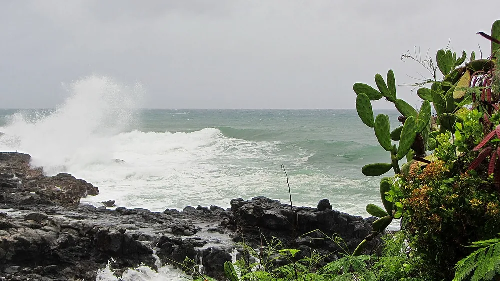 The Poipu coast near Koloa on Kauai, Hawaii, on 19 October 2014.