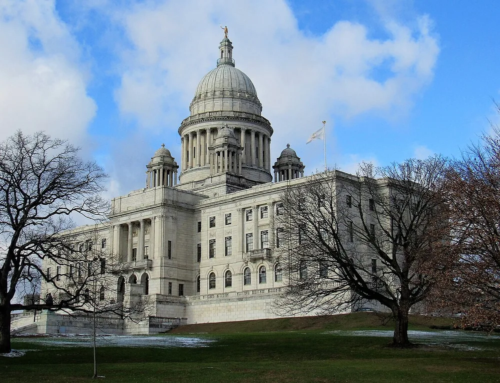 The Rhode Island State House in Providence in 2019.