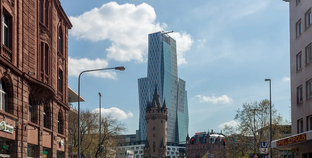 The European Central Bank headquarters in Frankfurt, Germany.