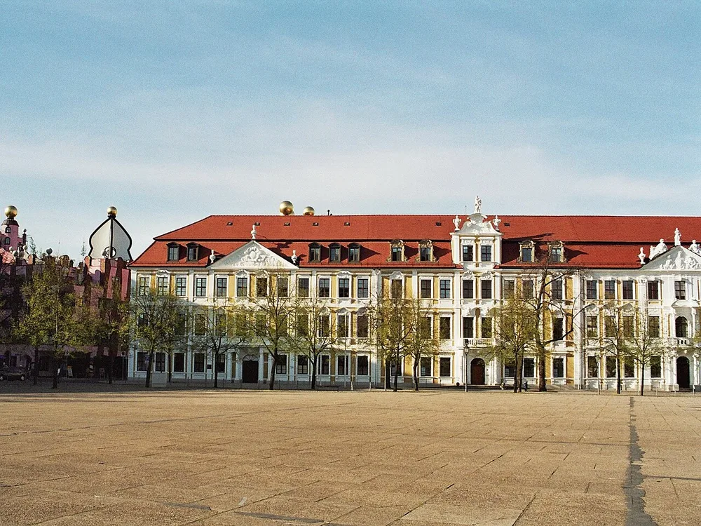 The Landtag of Saxony-Anhalt on Domplatz in Magdeburg, Germany.