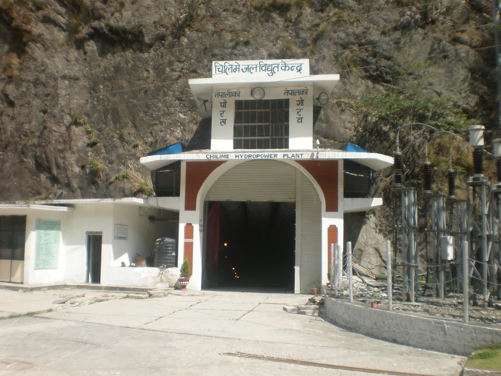 Infrastructure at the Chilime hydropower site in Nepal.