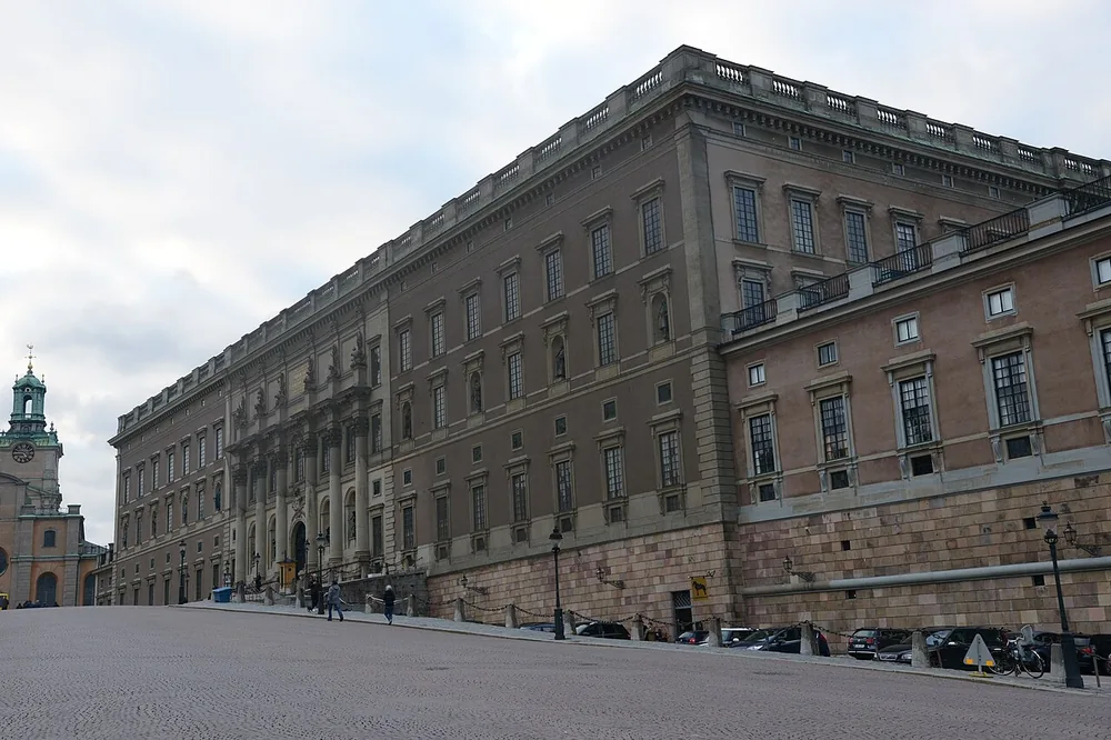 Stockholm Palace (Kungliga slottet) on Stadsholmen in Gamla stan, Stockholm, on 17 October 2014.