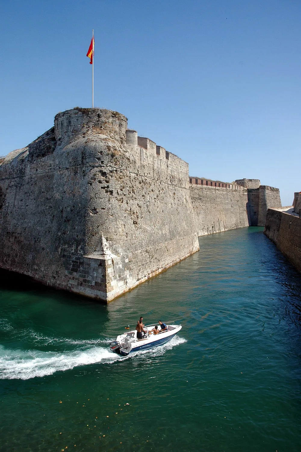 The Murallas Reales and Foso de San Felipe in Ceuta, Spain, on 17 August 2004.