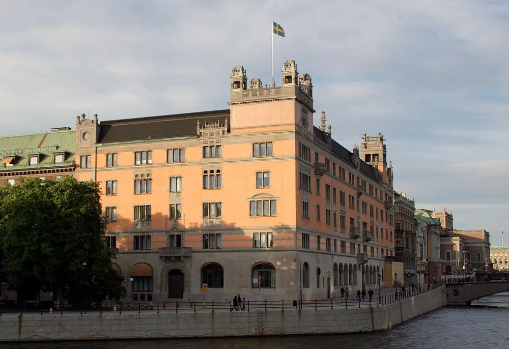 Rosenbad, the Swedish government offices on Stockholm's waterfront, May 2005.