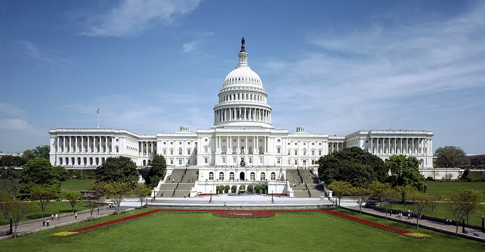 West front of the United States Capitol, Washington, D.C., 2007.