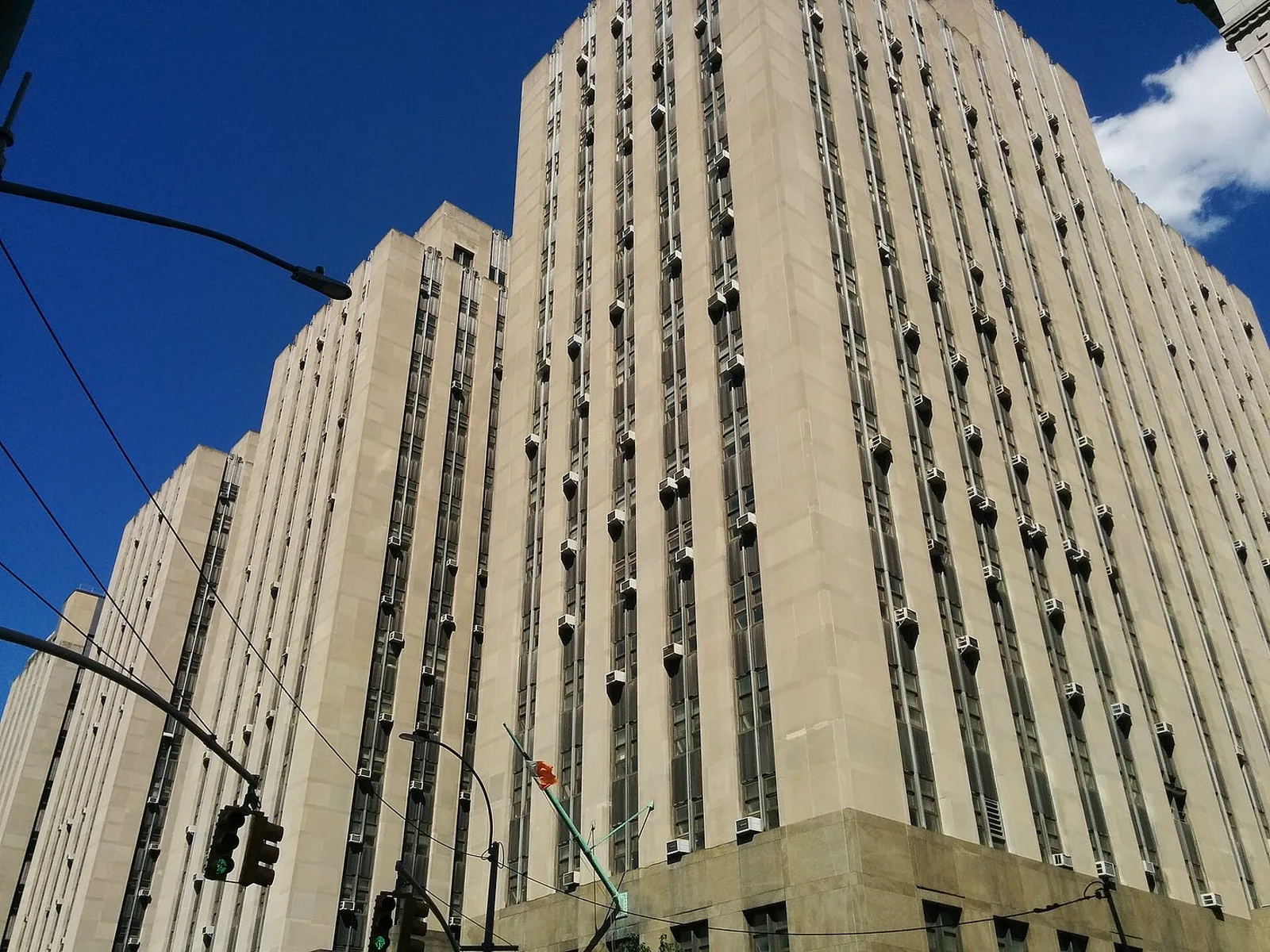 The New York County Criminal Court Building at 100 Centre Street, Manhattan, 2018.