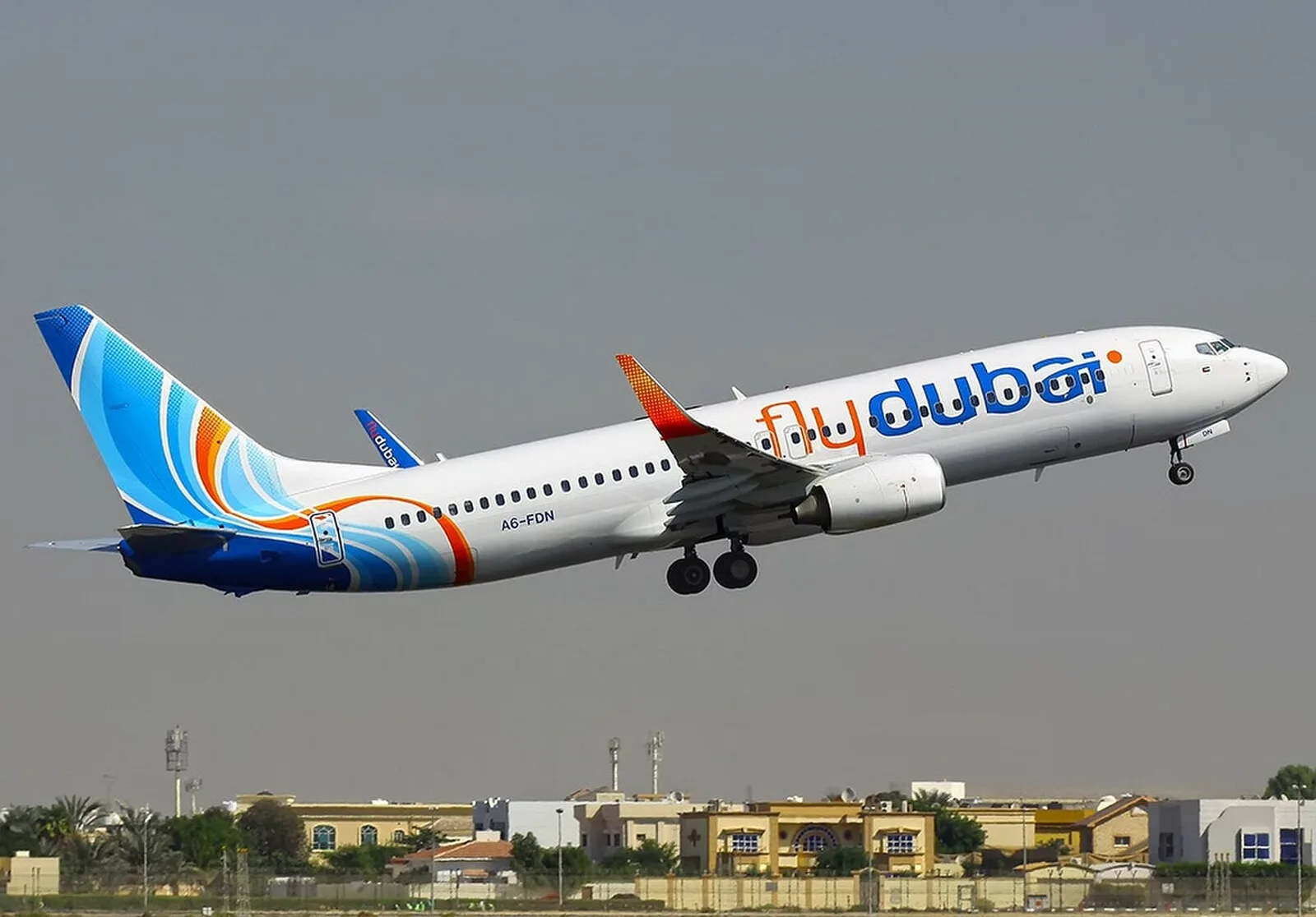 A Flydubai Boeing 737-800 on the ground. Photo: Wikimedia Commons, CC BY-SA.