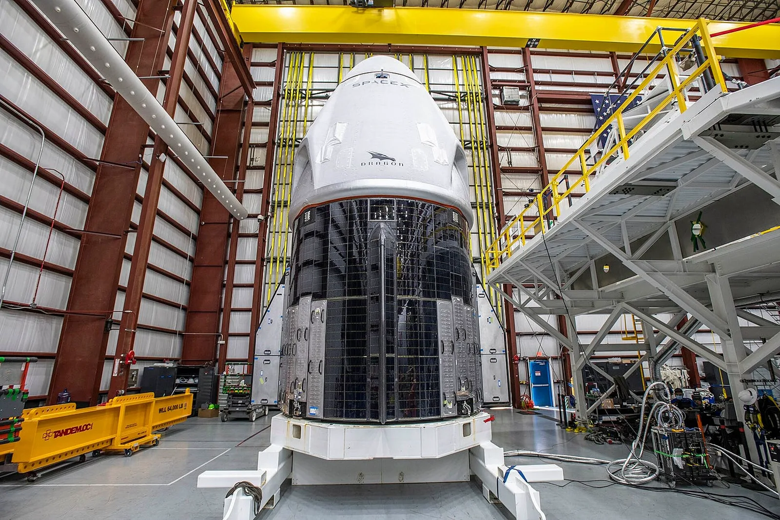 SpaceX Crew Dragon Resilience ahead of a crewed ISS mission. Photo: SpaceX / NASA, public domain.