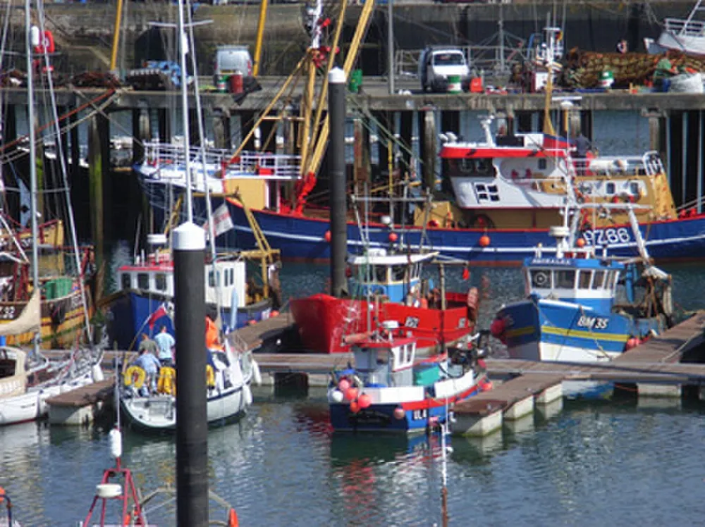 Fishing boats moored at Newlyn harbour in Cornwall. Photo: geograph.org.uk, CC BY-SA 2.0.