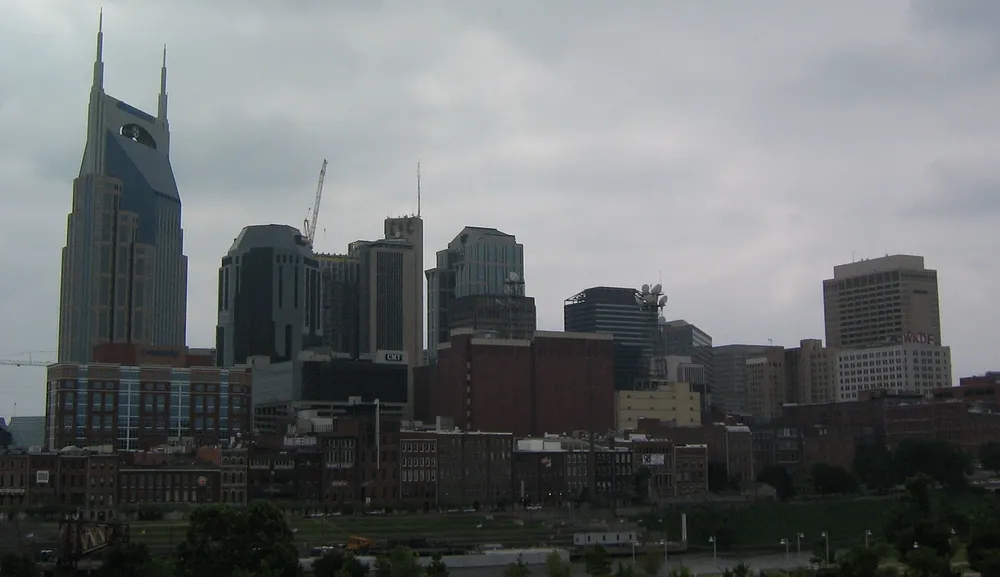 The Nashville, Tennessee skyline across the Cumberland River. Photo: Wikimedia Commons.