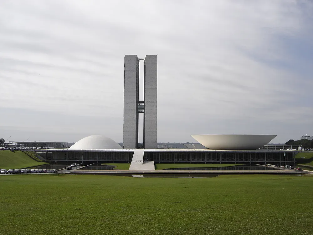 The twin towers of Brazil's National Congress in Brasilia. Photo: Marcelo Jorge Vieira / Wikimedia Commons, CC BY-SA 2.0.