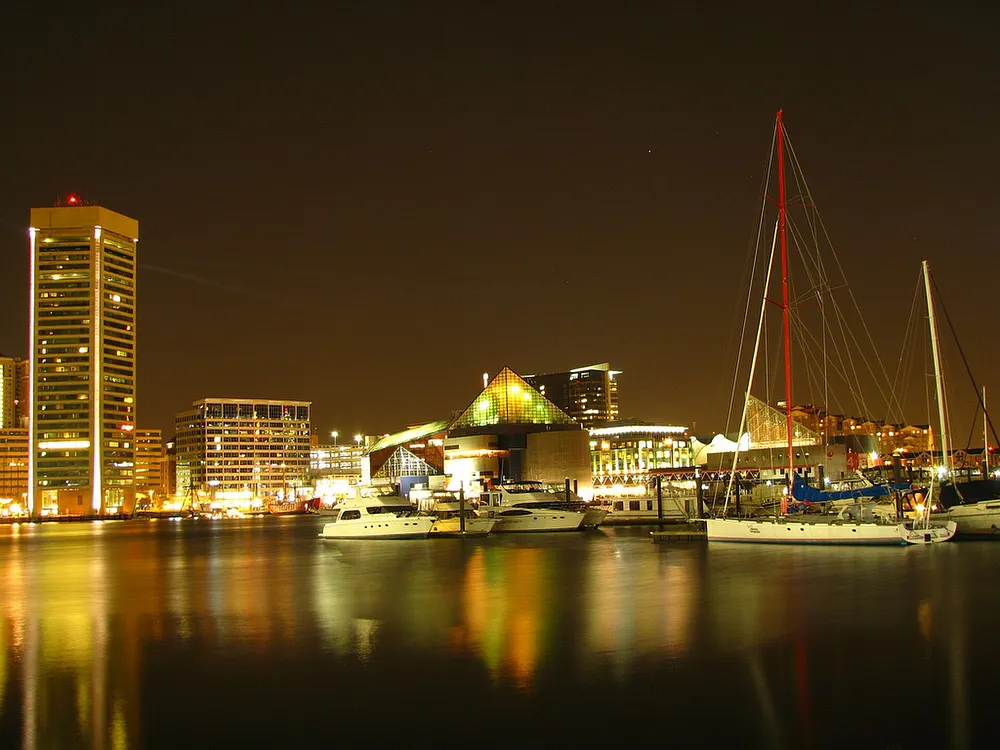 Baltimore's Inner Harbor waterfront. Photo: Abhijit Tembhekar / Wikimedia Commons, CC BY-SA 3.0.