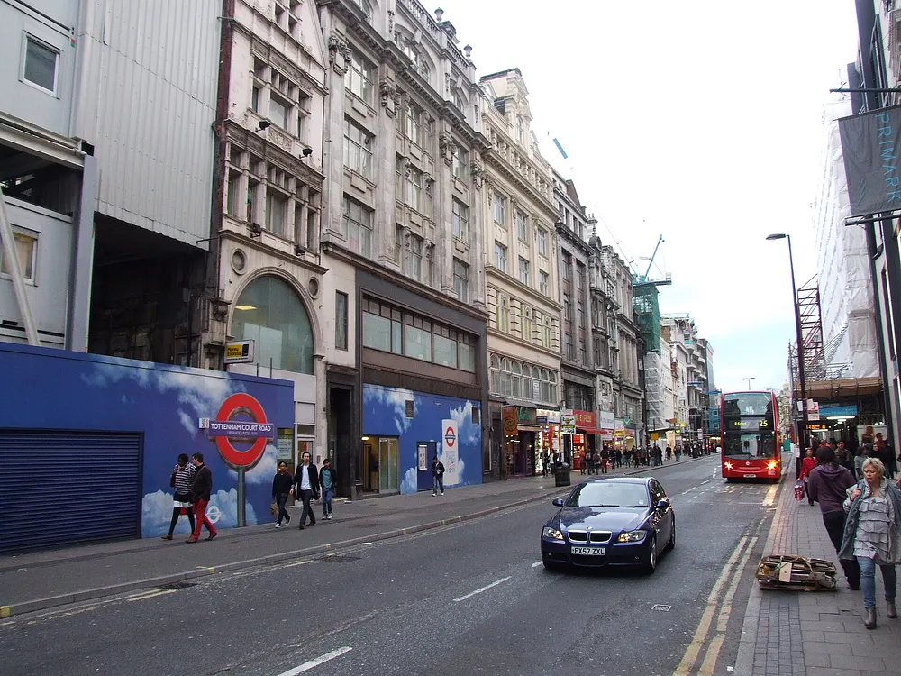 Shoppers and storefronts along Oxford Street in London. Photo: Chris Whippet / geograph.org.uk, CC BY-SA 2.0.