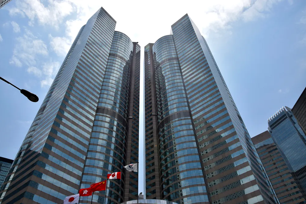 Exchange Square, home of the Hong Kong Stock Exchange. Photo: Ank Kumar / Wikimedia Commons, CC BY-SA 4.0.
