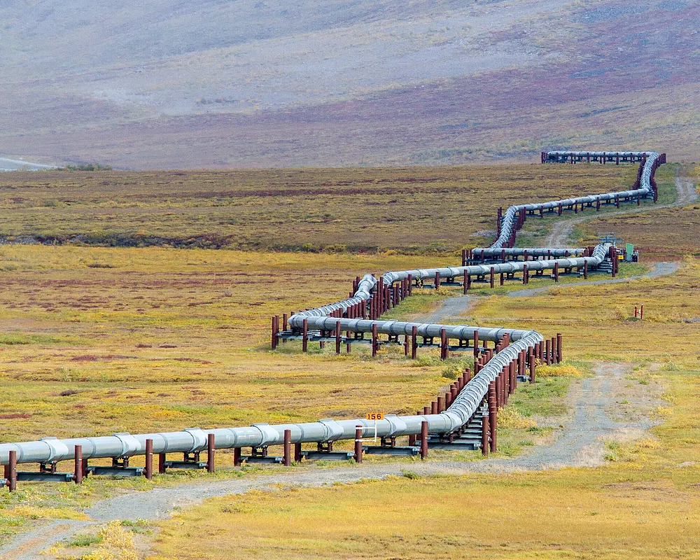 A section of the Trans-Alaska Pipeline. Photo: Arthur T. LaBar / Wikimedia Commons, CC BY 2.0.