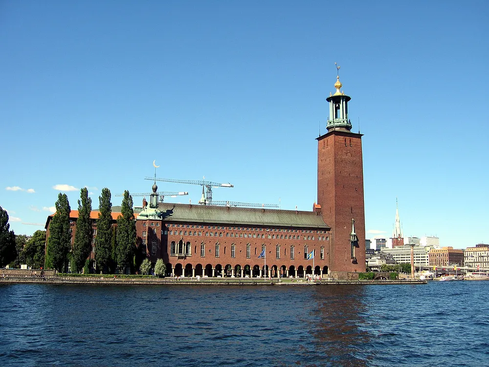 Stockholm City Hall, where the Nobel banquet is held. Photo: Allsong / Wikimedia Commons, Public domain.