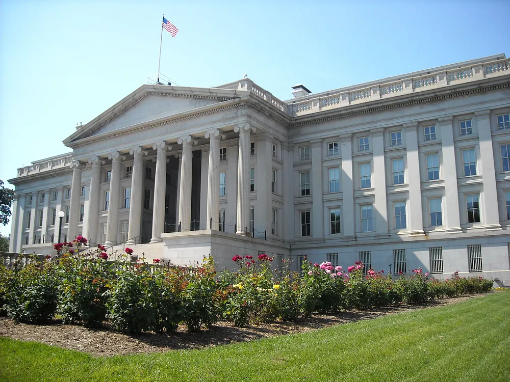 The Treasury Department building in Washington, from the rear. Photo: AgnosticPreachersKid / Wikimedia Commons, CC BY-SA 3.0.