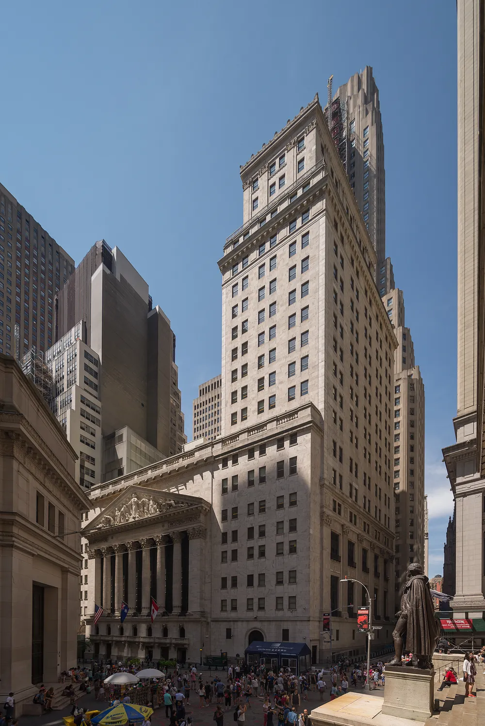 The New York Stock Exchange on Broad Street. Photo: Arild Vågen / Wikimedia Commons, CC BY-SA 4.0.