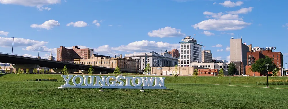 The Youngstown, Ohio skyline from Wean Park. Photo: Dblcut3 / Wikimedia Commons, CC BY-SA 4.0.