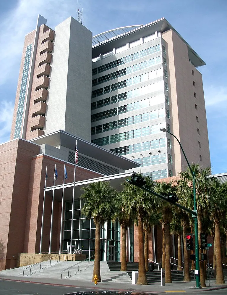 The Regional Justice Center in Las Vegas. Photo: Coolcaesar / Wikimedia Commons, CC BY-SA 3.0.