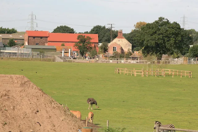Animal enclosures at Yorkshire Wildlife Park in Doncaster. Photo: roger geach / Wikimedia Commons, CC BY-SA 2.0.