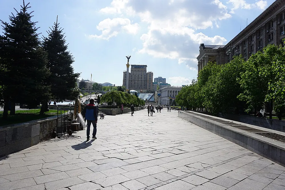 Independence Square in Kyiv. Photo: Andrew Milligan / Wikimedia Commons, CC BY 2.0.