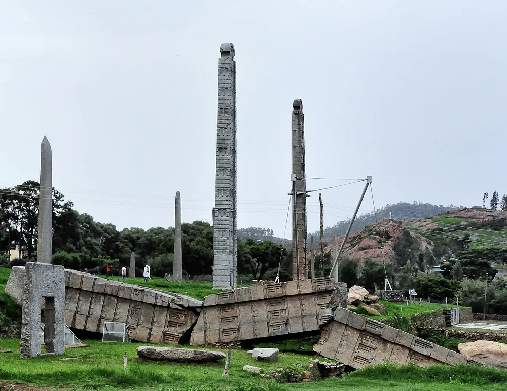 The stelae at Aksum, Ethiopia. Photo: Rod Waddington / Wikimedia Commons, CC BY-SA 2.0.