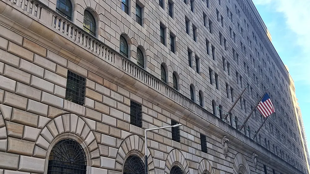 The Federal Reserve Bank of New York. Photo: Kidfly182 / Wikimedia Commons, CC BY 4.0.