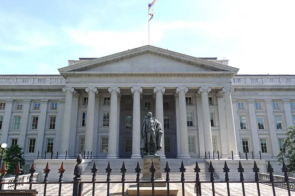 The north side of the US Treasury in Washington. Photo: 颐园居 / Wikimedia Commons, CC BY-SA 4.0.