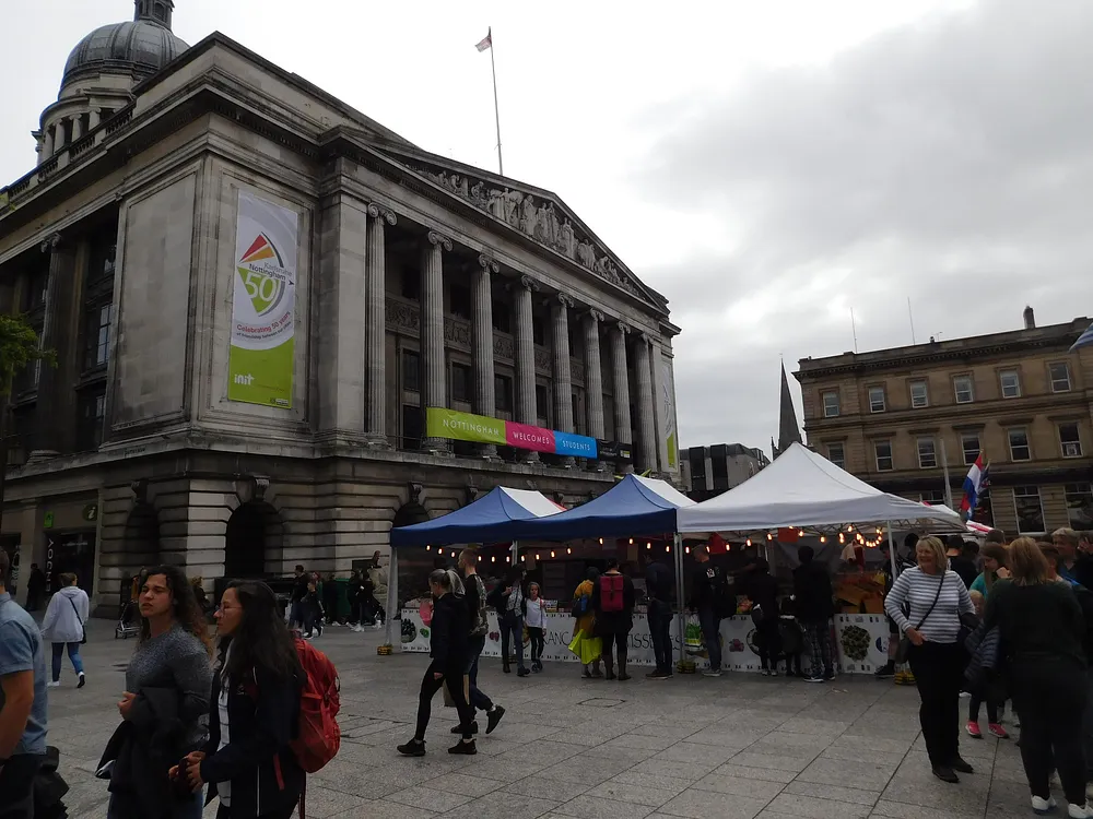 Nottingham Council House on Old Market Square. Photo: Bryn Holmes / Wikimedia Commons, CC BY-SA 2.0.