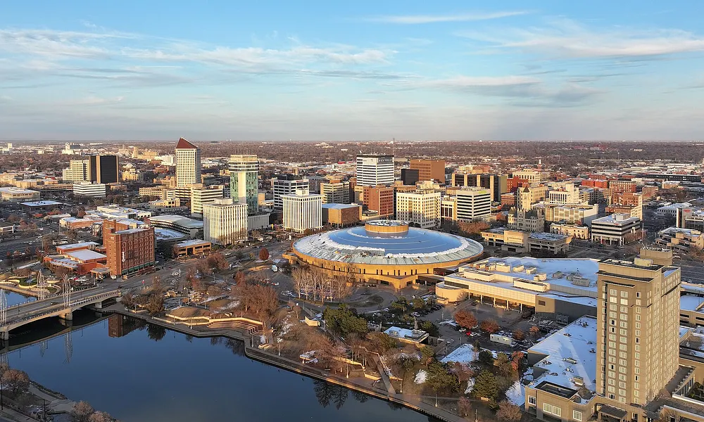 The downtown skyline in Wichita, Kansas. Photo: Quintin Soloviev / Wikimedia Commons, CC BY 4.0.