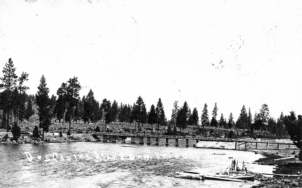 The Deschutes River near Bend, Oregon. Photo: OSU Special Collections & Archives / Wikimedia Commons, no restrictions.