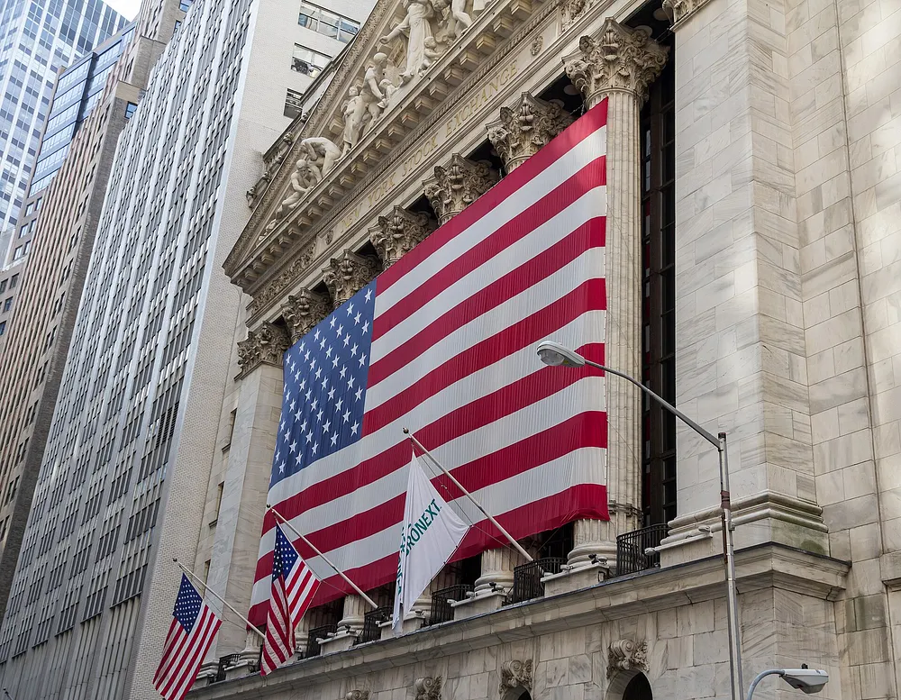 The New York Stock Exchange on Wall Street. Photo: Dietmar Rabich / Wikimedia Commons, CC BY-SA 4.0.