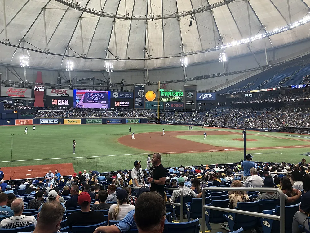 Tropicana Field in St. Petersburg, home of the Tampa Bay Rays. Photo: Yamasztuka / Wikimedia Commons, CC BY-SA 4.0.