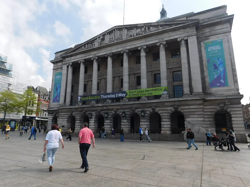 Nottingham Council House on Old Market Square. Photo: Bryn Holmes / Wikimedia Commons, CC BY-SA 2.0.
